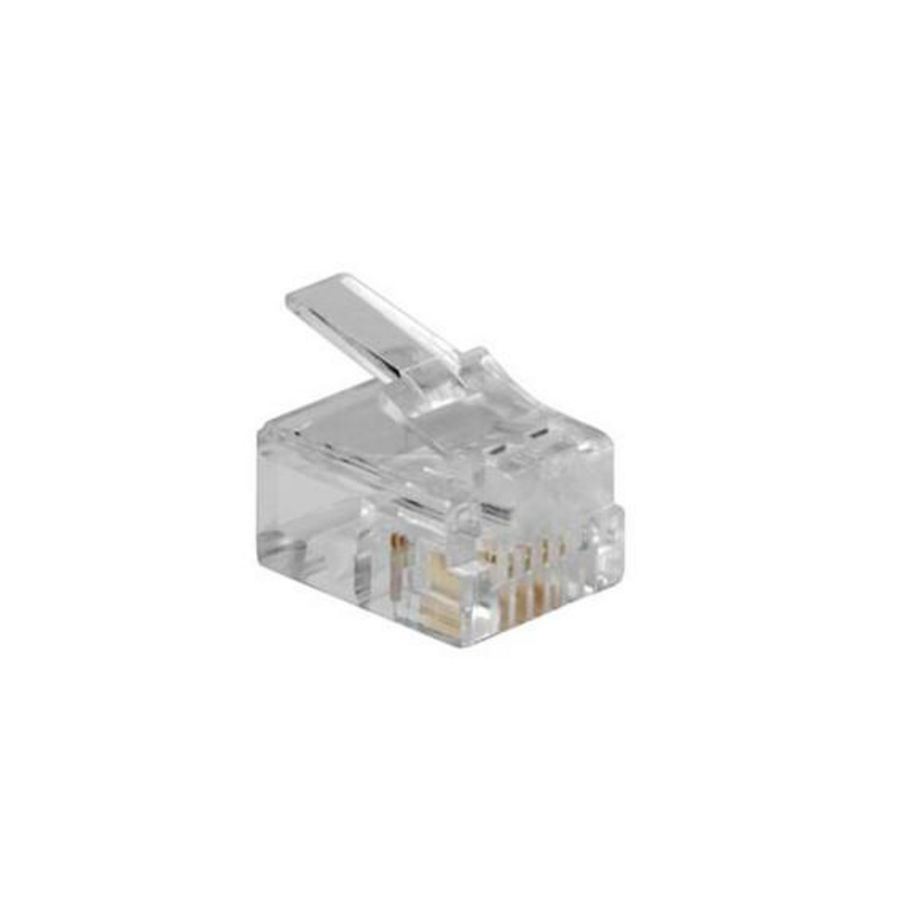 Plug RJ11 modulaire voor soepele platte kabel VVE=25