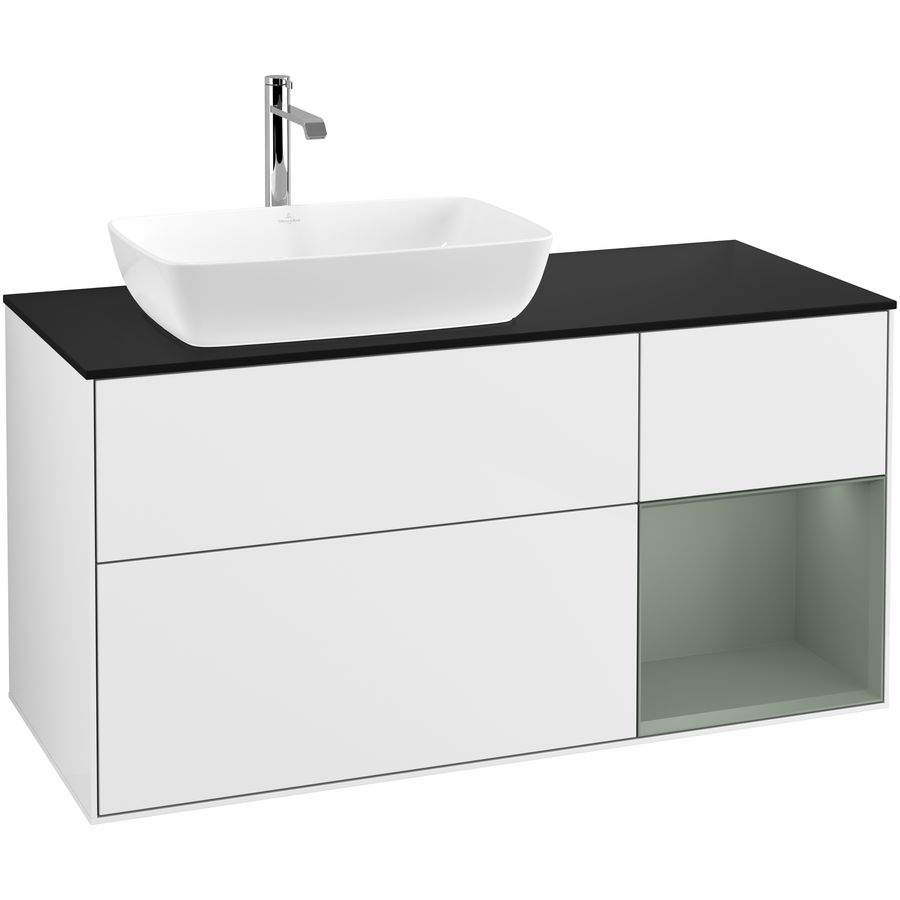 Wastafelonderkast Finion 1200x603x501mm G.White.L F812GMGF