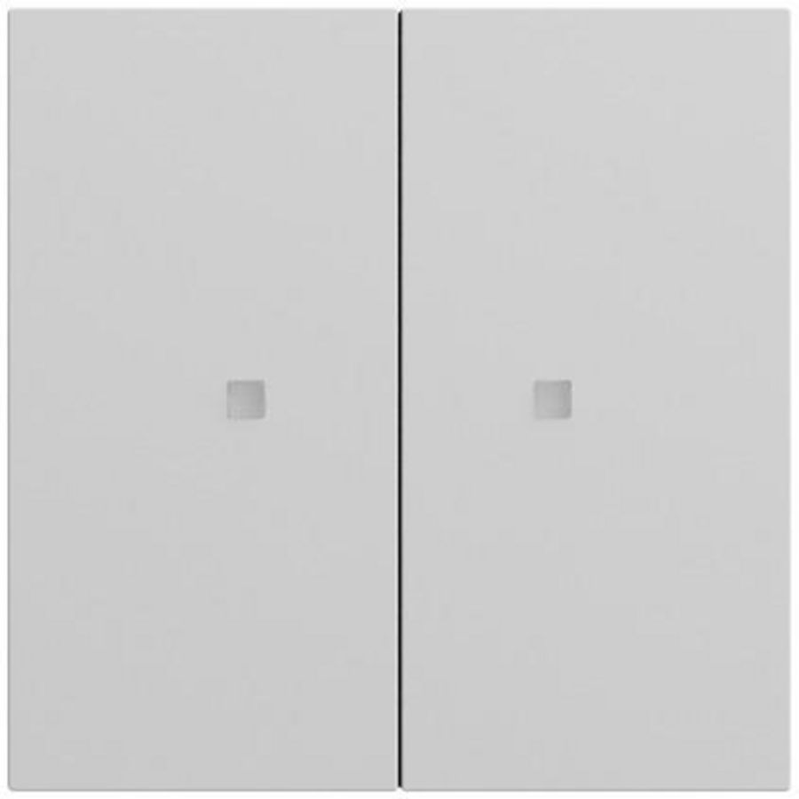 RF Multi bedieningselement-opzetstuk 2-voudig KNX System 70 gris m(gel.)