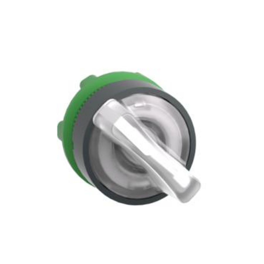 Kop keuzeschakelaar Verlicht 2 standen 22mm Wit Harmony XB5