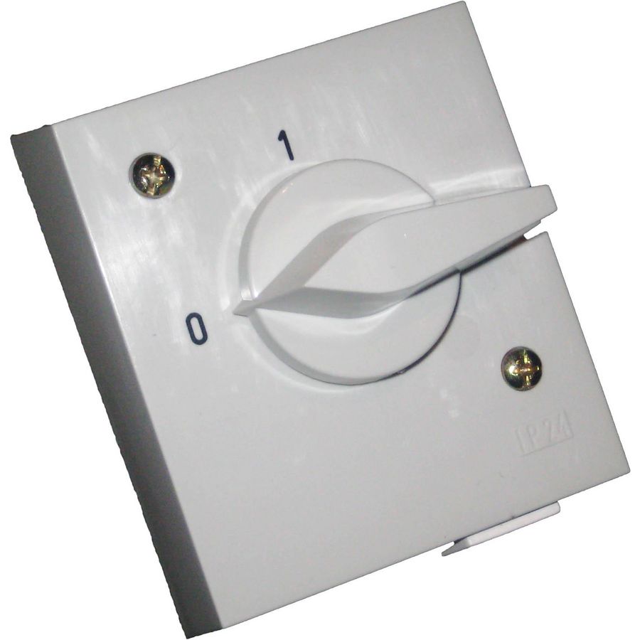 Wasmachine schakelaar 25A 3-polig inbouw met knop