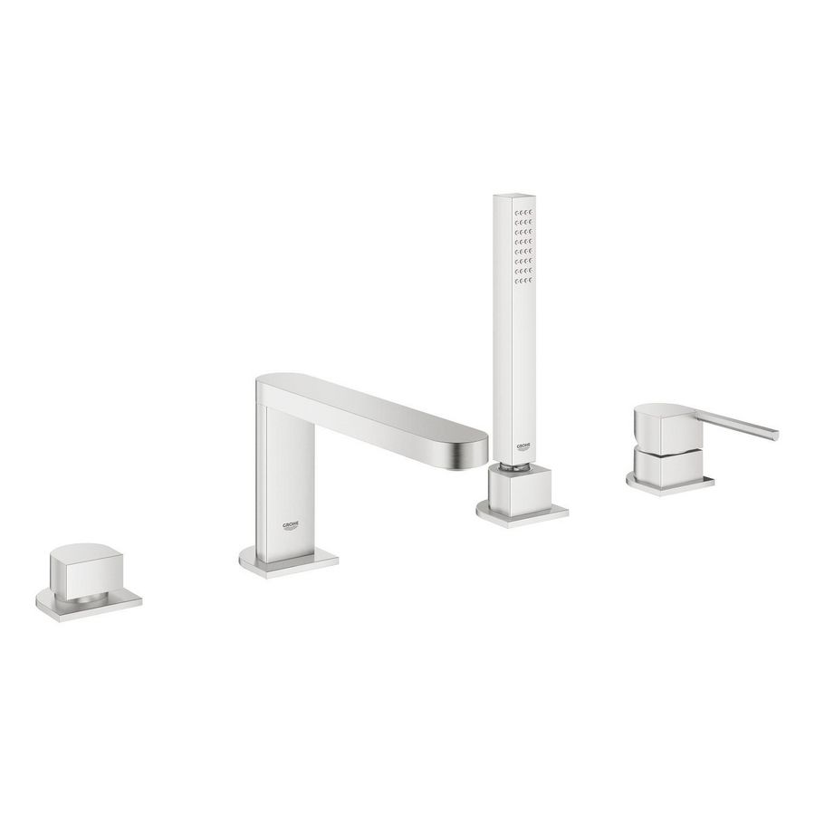 Plus 4-gats badrandcombinatie 29307DC3 supersteel (rvs look)