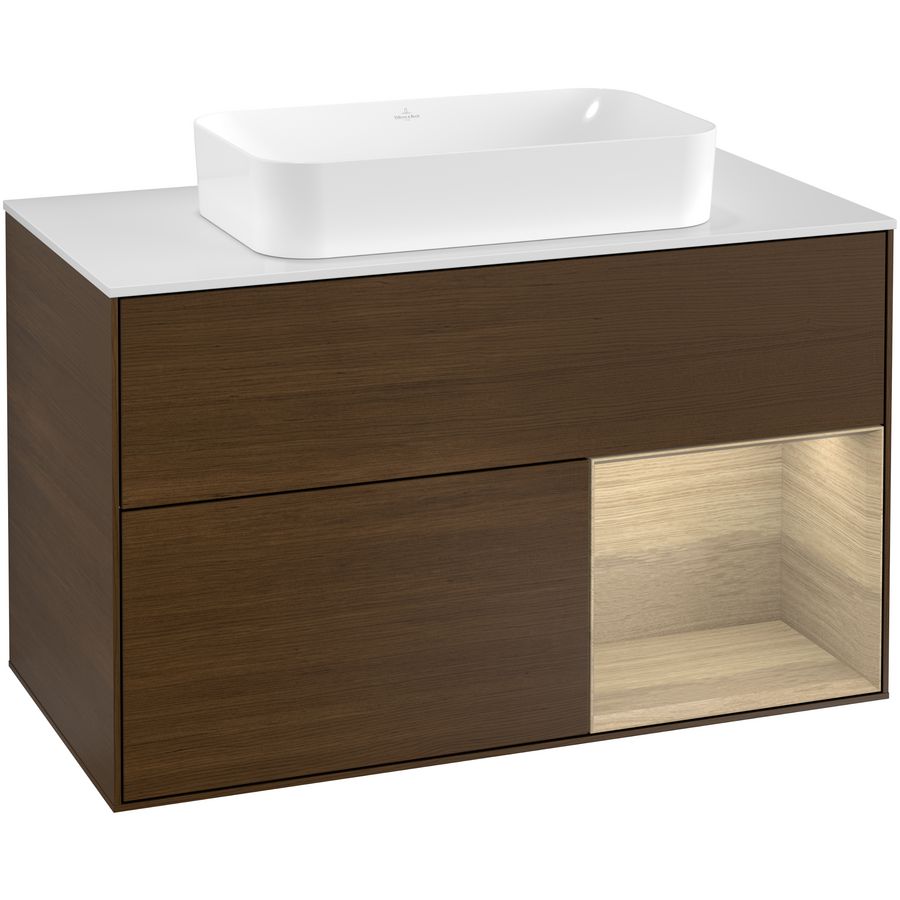 Wastafelonderkast Finion 1000x603x501mm W.Veneer G251PCGN