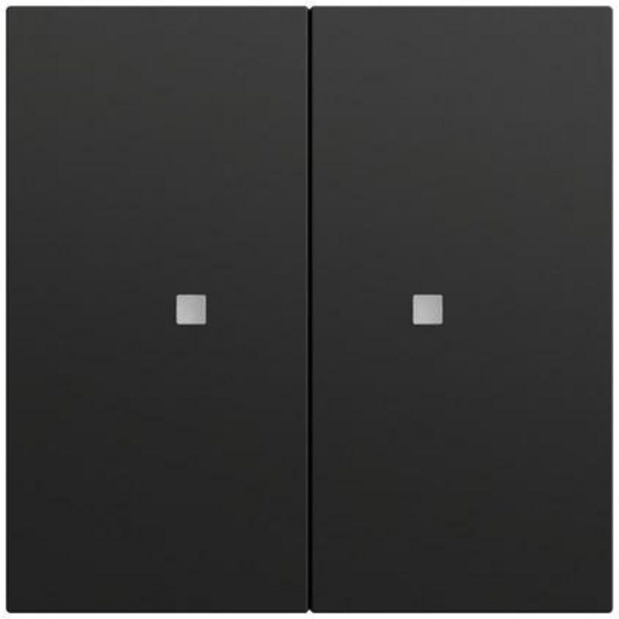 RF Multi bedieningselement-opzetstuk 2-voudig KNX System 70 zwart m(gel.)
