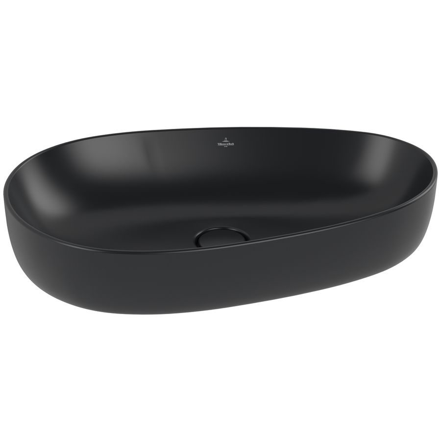 Opzetwastafel Antao 650x400mm Pure Black CeramicPlus