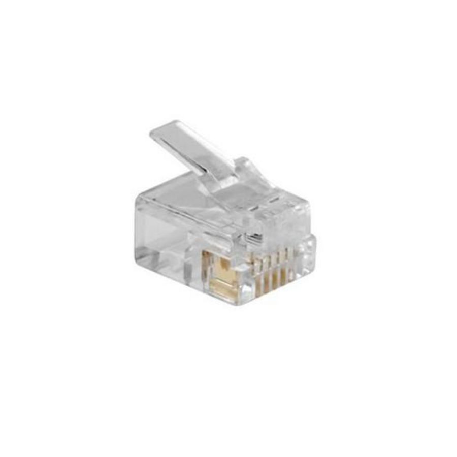 Plug RJ12 modulaire voor soepele platte kabel VVE=25