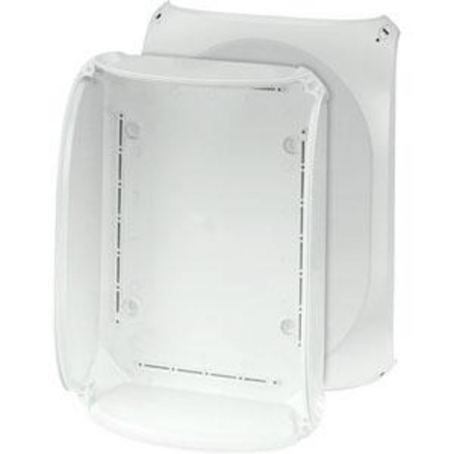 L. beh. IP66 215x320x106mm Wand glad o.d. deksel Grijs