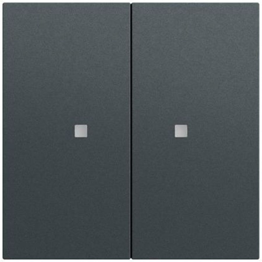 RF Multi bedieningselement-opzetstuk 2-voudig KNX System 70 antracit(gel.)