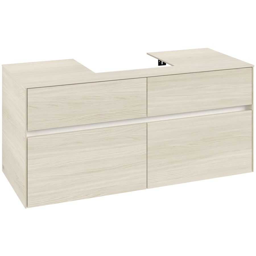Wastafelonderkast Collaro 1200x548x500mm White Oak C07000AA