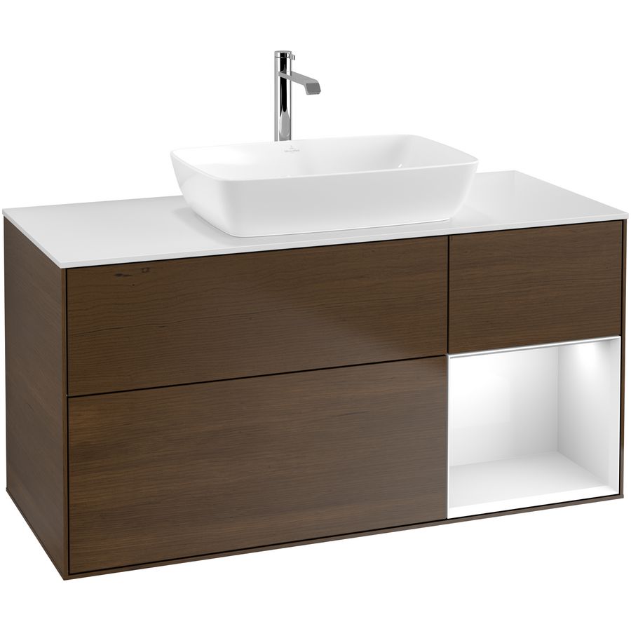 Wastafelonderkast Finion 1200x603x501mm W.Veneer F831GFGN
