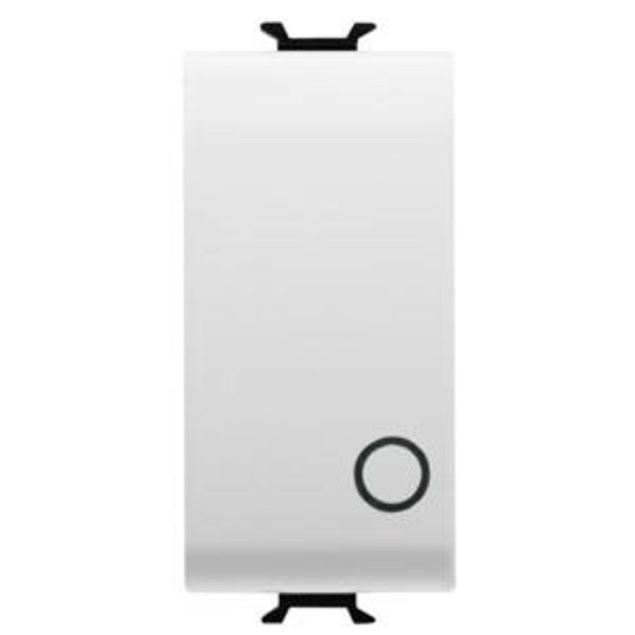 DRUKKNOP 2P 250 Vac-NO 16 A-NEUTRAAL-SYMBOOL 0-1 MOD VVE=12