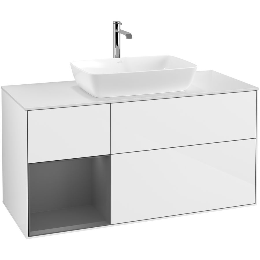 Wastafelonderkast Finion 1200x603x501mm G.White.L F821GKGF