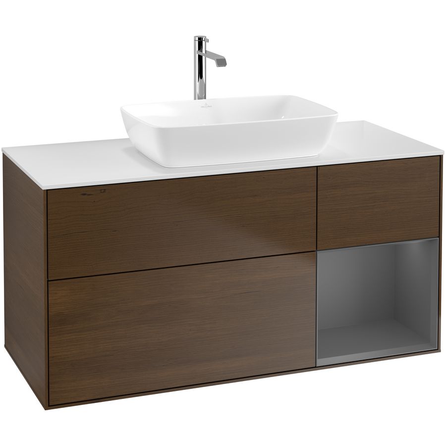 Wastafelonderkast Finion 1200x603x501mm W.Veneer F831GKGN