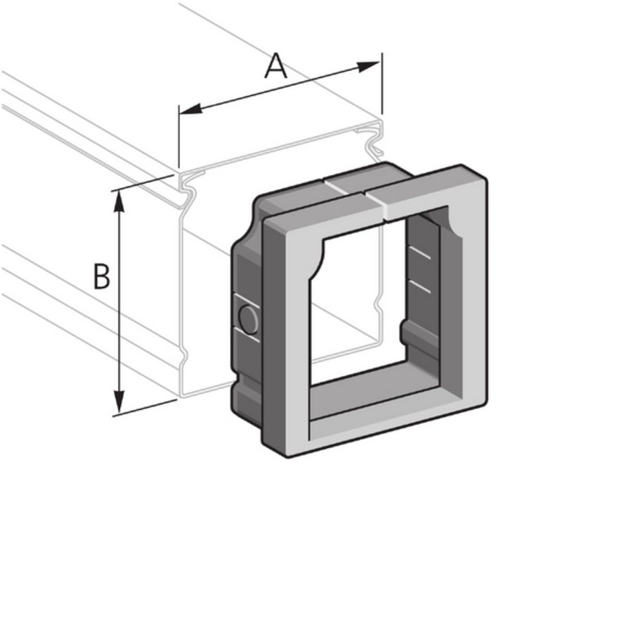 Eindstuk voor PIK kanaal B 100mm H 60mm TPE PIK-KS-100/60TPE VVE=5