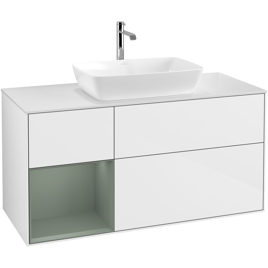 Wastafelonderkast Finion 1200x603x501mm G.White.L F821GMGF