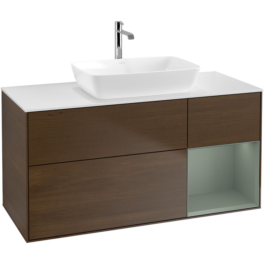 Wastafelonderkast Finion 1200x603x501mm W.Veneer F831GMGN