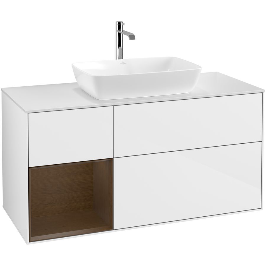 Wastafelonderkast Finion 1200x603x501mm G.White.L F821GNGF