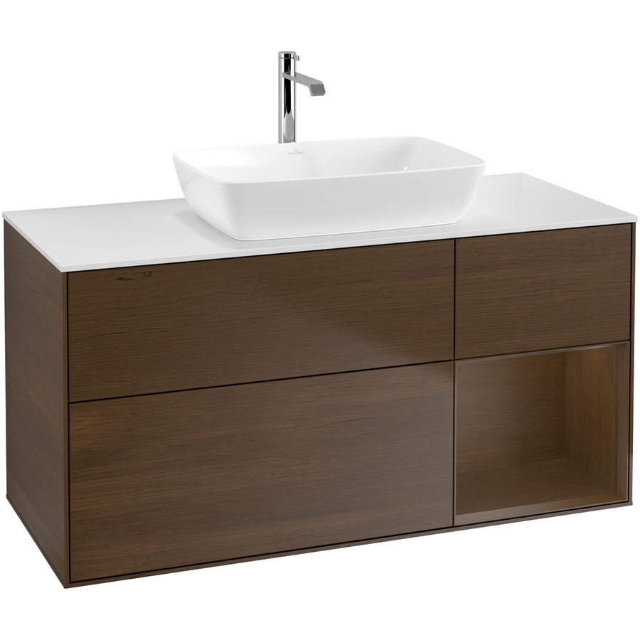 Wastafelonderkast Finion 1200x603x501mm W.Veneer F831GNGN