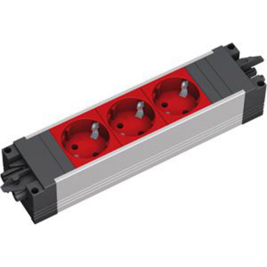 Step Base 3x 230V RA GST o.g. in/uit rood