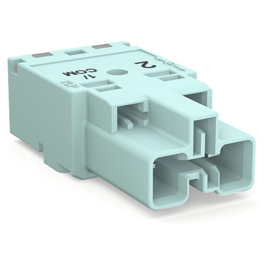 Male 2-polig Cod. B turquoise 770-1252/076-000 VVE=100