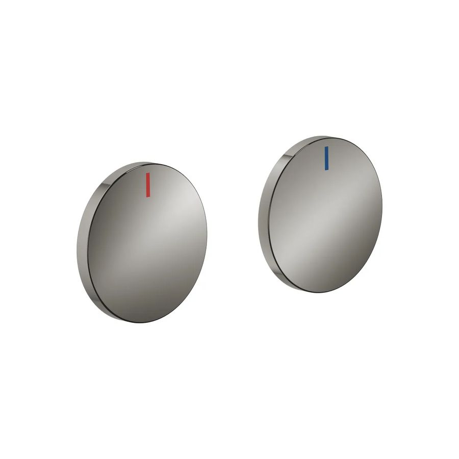 CYO Set greepsymbolen rood & blauw Dark Chrome
