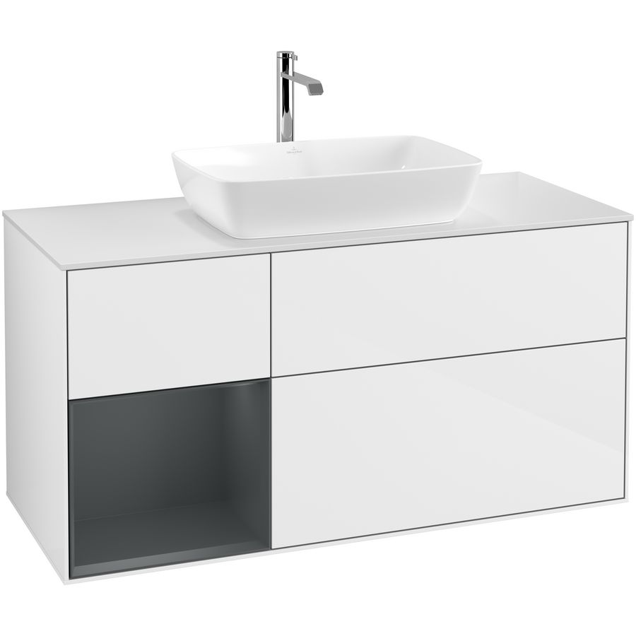 Wastafelonderkast Finion 1200x603x501mm G.White.L F821HGGF