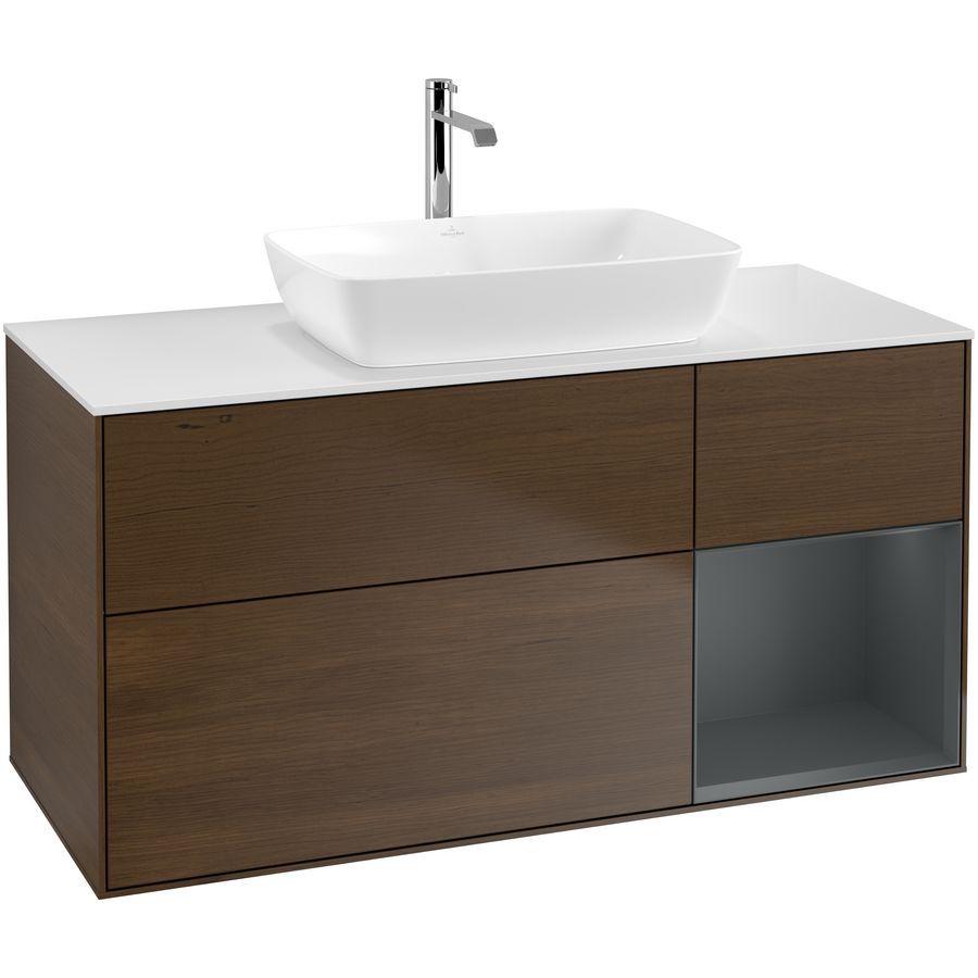 Wastafelonderkast Finion 1200x603x501mm W.Veneer F831HGGN