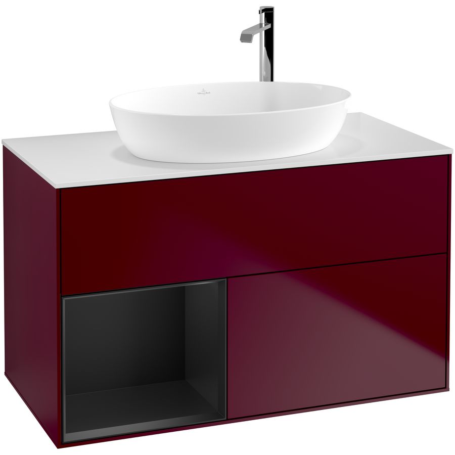 Wastafelonderkast Finion 1000x603x501mm Peony Matt Lacquer F891PDHB
