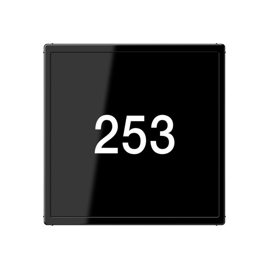 Hotelafdekking A500 zwart glas voor LEDKO6TX