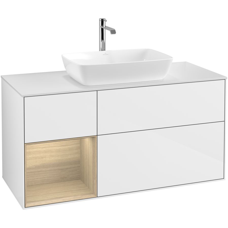Wastafelonderkast Finion 1200x603x501mm G.White.L F821PCGF