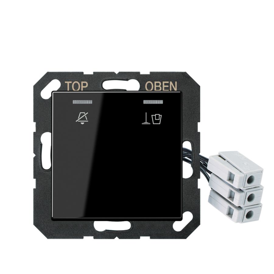 Hotelafdekking A500 zwart m.LED230V buitenm.