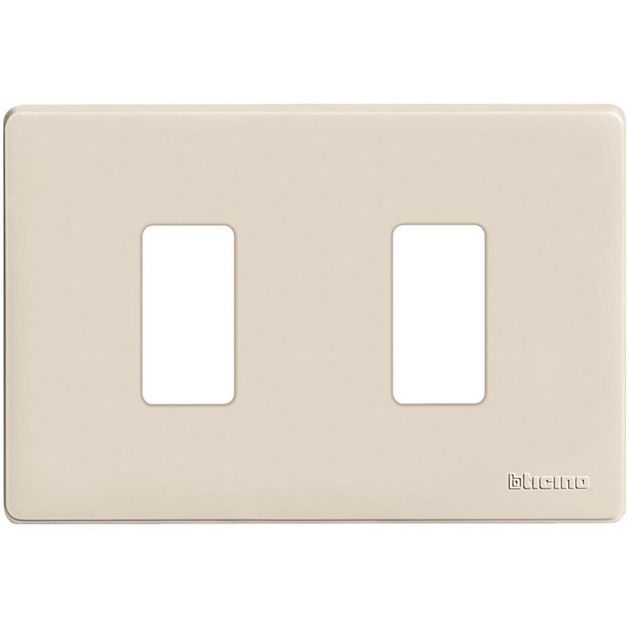 Afdekplaat Magic 2 modulen ivoorkleurig VVE=50