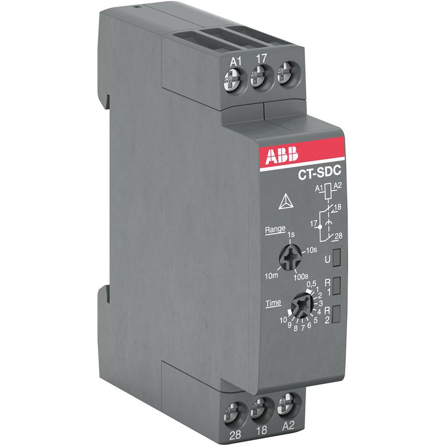 Tijdrelais ster-driehoek 2n/o, 24-48VDC/24-240VAC