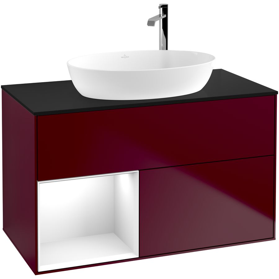 Wastafelonderkast Finion 1000x603x501mm Peony Matt Lacquer F892GFHB