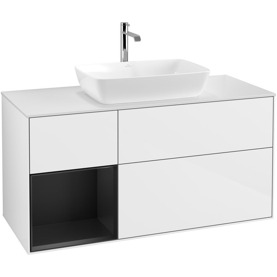 Wastafelonderkast Finion 1200x603x501mm G.White.L F821PDGF