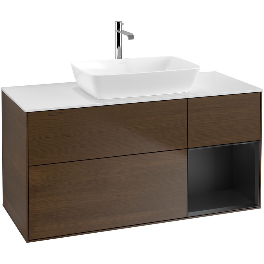 Wastafelonderkast Finion 1200x603x501mm W.Veneer F831PDGN