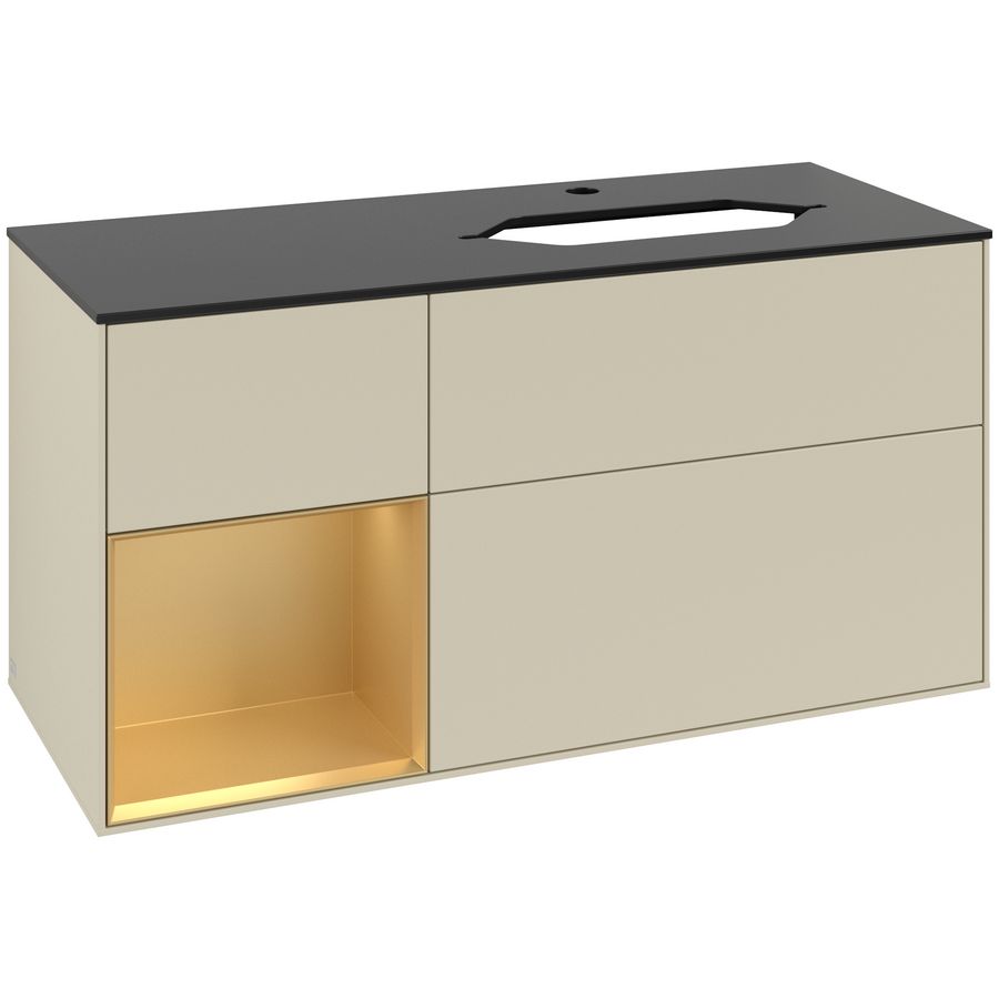 Wastafelonderkast Finion 1200x603x501mm S.Grey Matt Lacquer G272HFHJ