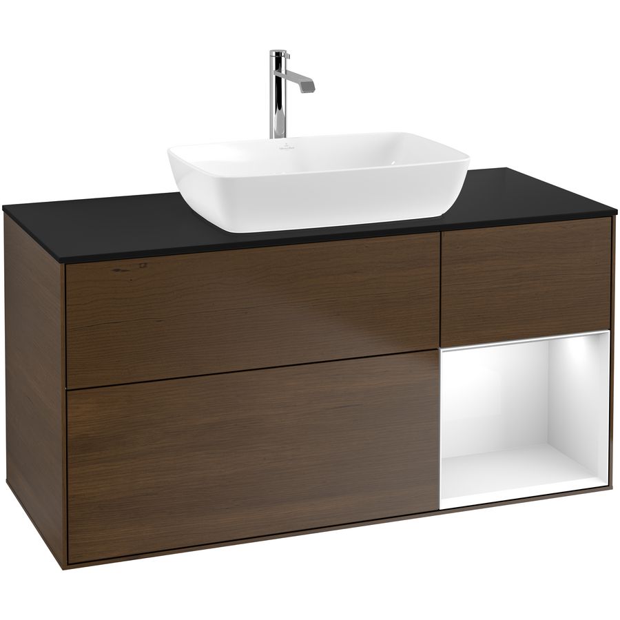Wastafelonderkast Finion 1200x603x501mm W.Veneer F832GFGN