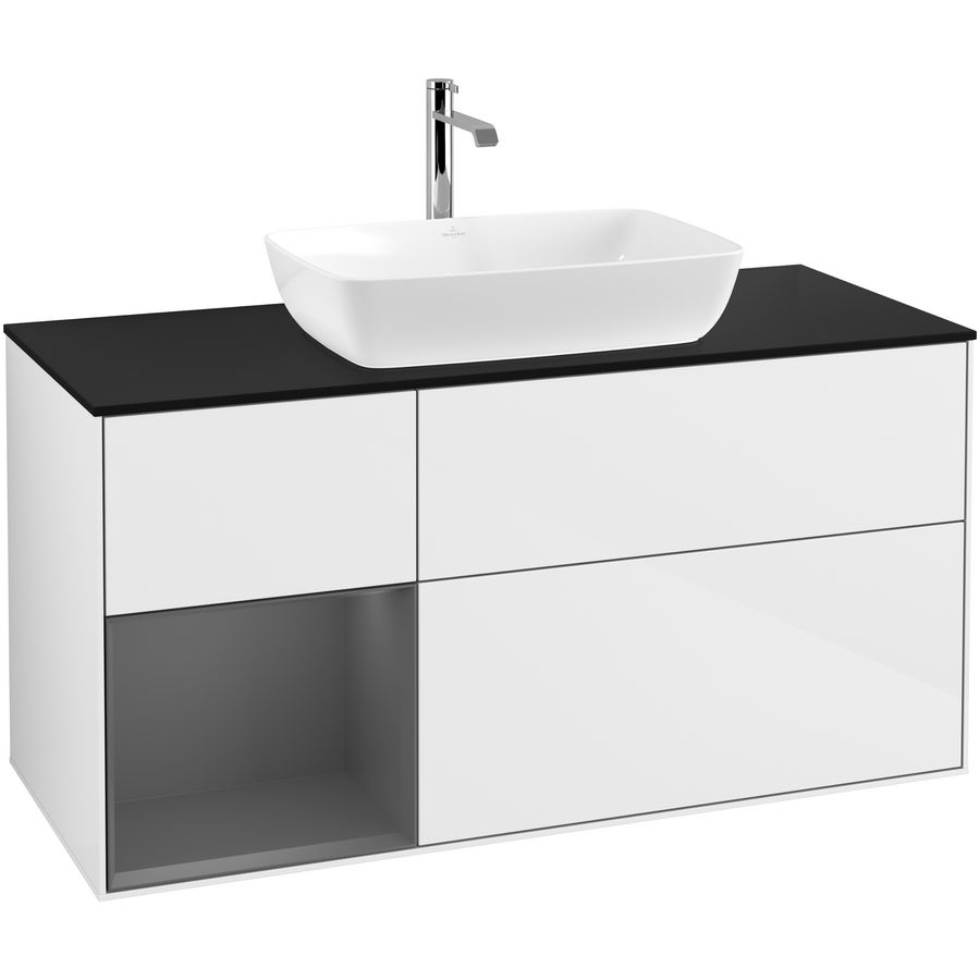 Wastafelonderkast Finion 1200x603x501mm G.White.L F822GKGF