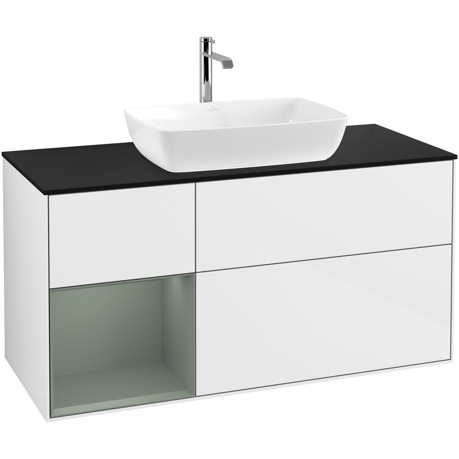 Wastafelonderkast Finion 1200x603x501mm G.White.L F822GMGF