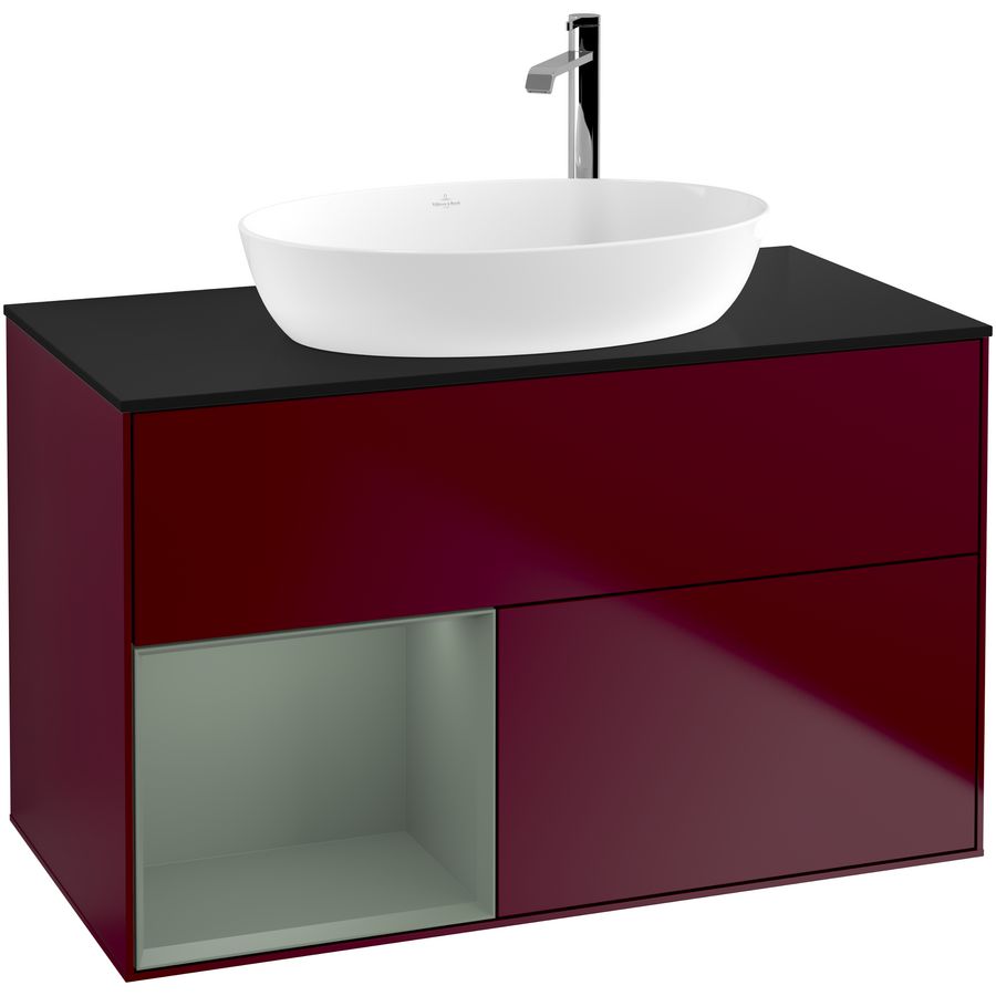 Wastafelonderkast Finion 1000x603x501mm Peony Matt Lacquer F892GMHB