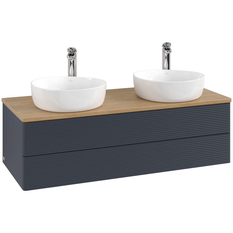 Wastafelonderkast Antao 1200x360x500mm Mid.Blue Matt Lacquer L24151HG
