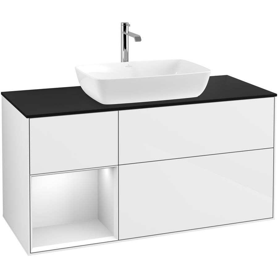 Wastafelonderkast Finion 1200x603x501mm G.White.L F822MTGF