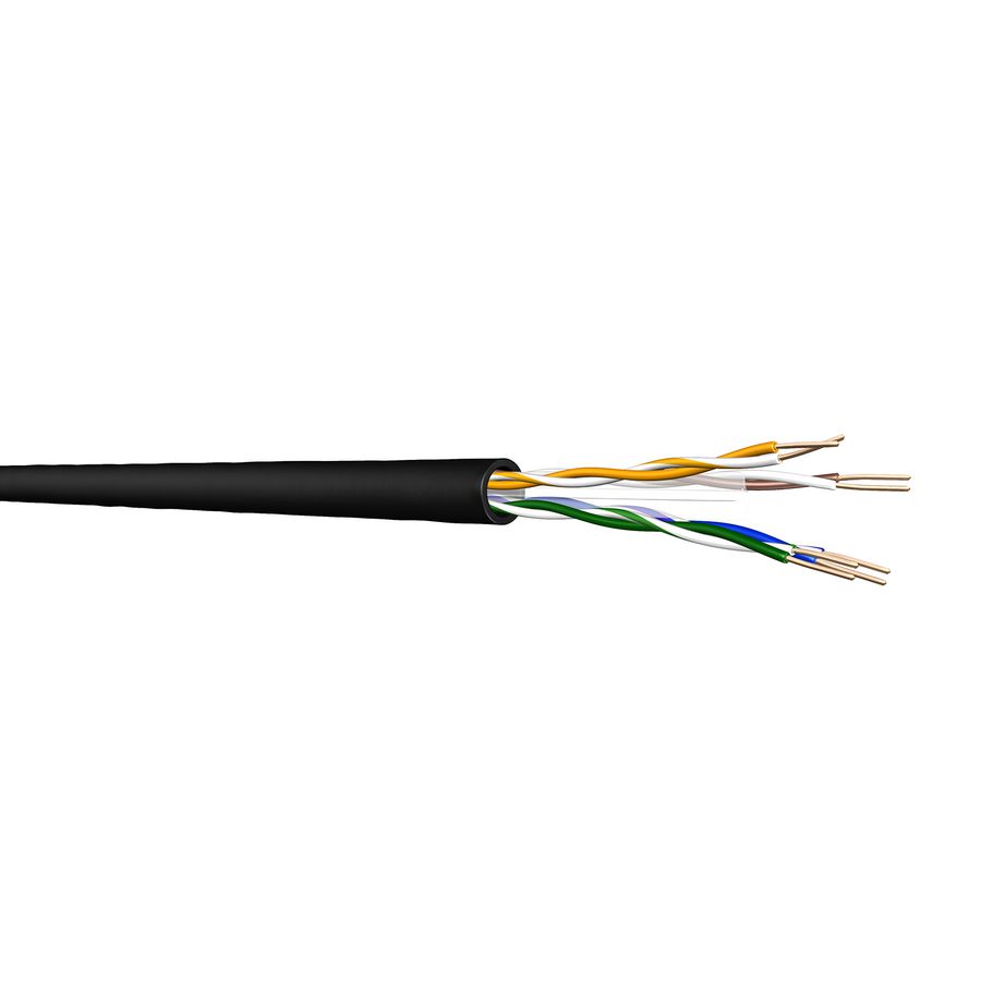 Doos a 305m. SuperCat 6 23 cat 6 U/UTP PE bk# 4x2x23 AWG