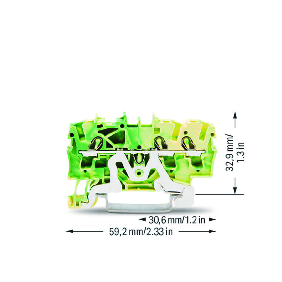 3-draads aardklem 2,5mm² Ex e II- 1307 VVE=100