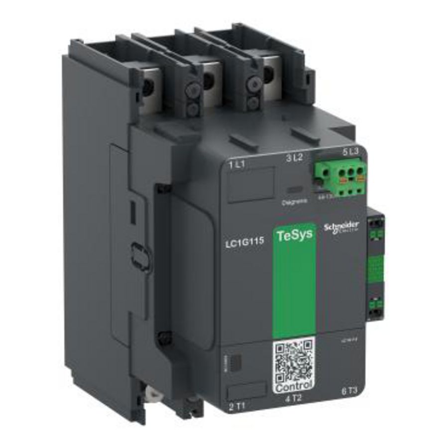 Contactor 3-polig (3NO) AC-3 <=440V 185A standaard Giga