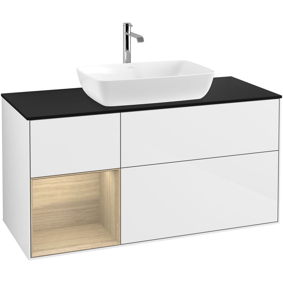 Wastafelonderkast Finion 1200x603x501mm G.White.L F822PCGF