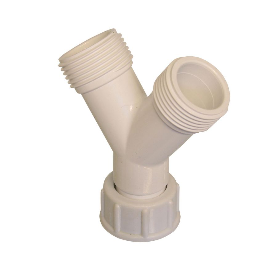 Y stuk 3/4" bi.dr.+2x3/4" bt.dr. kunststof m. EPDM dichting