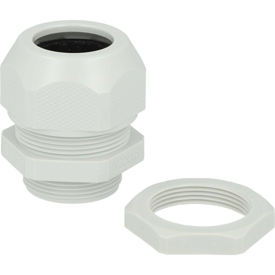 Wartel met contramoer M32 VVE=25