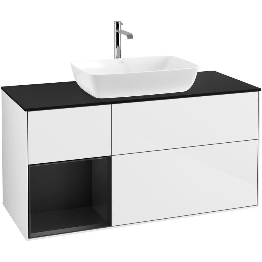 Wastafelonderkast Finion 1200x603x501mm G.White.L F822PDGF